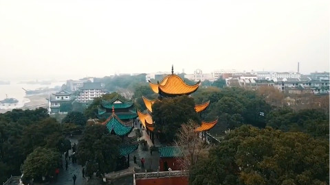 课本里的岳阳楼有多美?来洞庭湖看看就知道了,航拍岳阳楼!